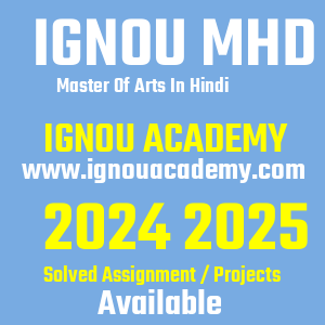 IGNOU MHD SOLVED ASSIGNMENT 2024 2025